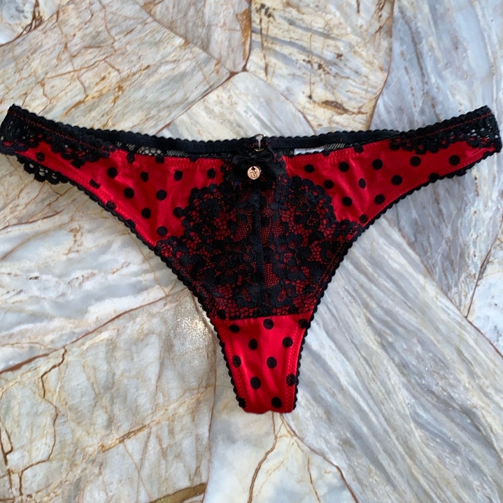 NEW Victoria’s Secret Lingerie Vintage Gorgeous Panties Thong Cheeky Lace Trim